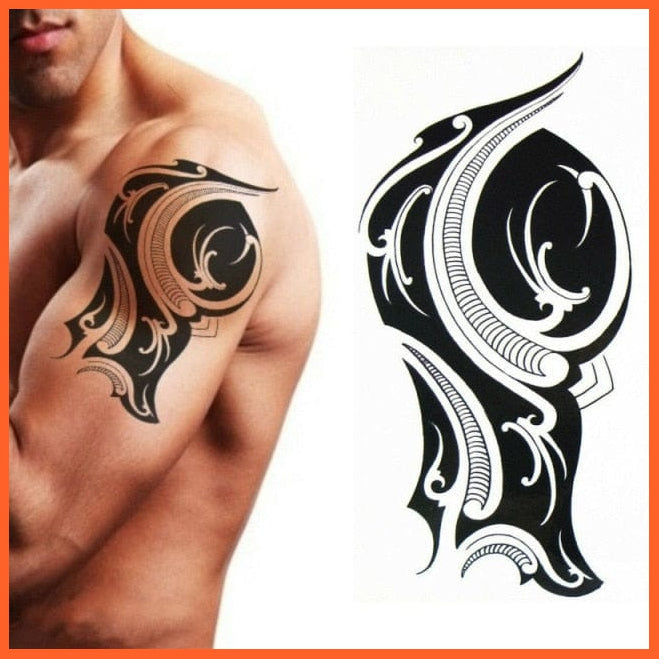Compass Temporary Tattoo | Wind Rose Compass Waterproof Stickers For Men Women | whatagift.com.au.