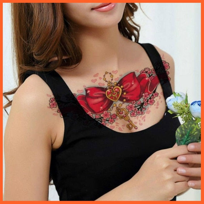 Tiger Burst Temporary Tattoo | 3D Realistic Waterproof Stickers For Men Women | whatagift.com.au.