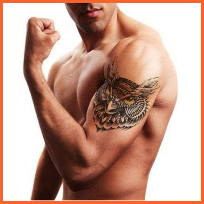 Eagle Temporary Tattoo | Waterproof Black Eagle Body Art Stickers | whatagift.com.au.