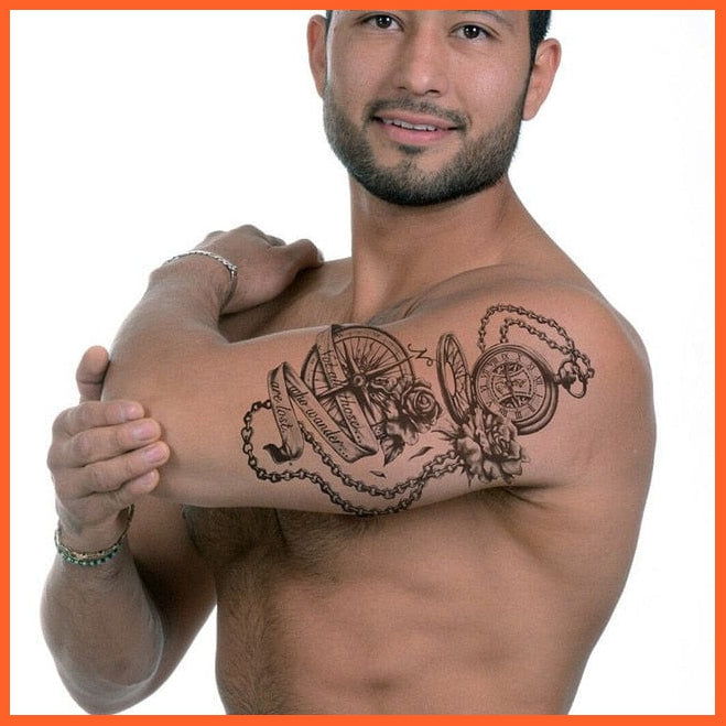 Barbed Wire Temporary Tattoo Set | Men Women Kids Tribal Waterproof Tattoo Stickers | whatagift.com.au.
