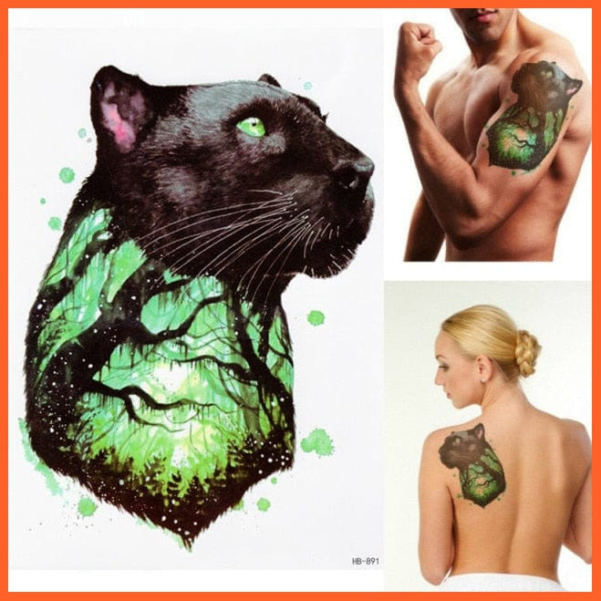 Eagle Temporary Tattoo | Waterproof Black Eagle Body Art Stickers | whatagift.com.au.