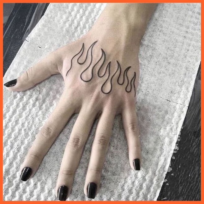 whatagift.com.au Tattoo Light Grey Temporary Waterproof Tattoo Sticker For Fingers Wrist Body