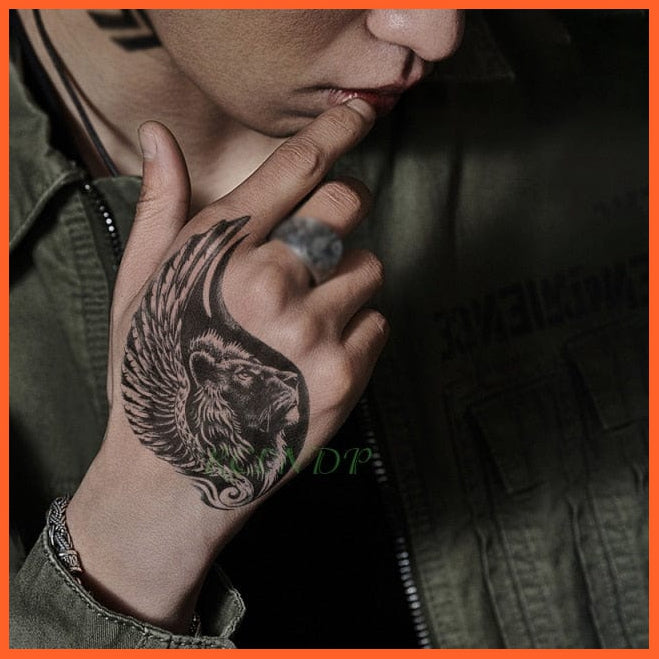 Waterproof Temporary Tattoo Stickers | Eagle Crow Gothic Eye Flash Tattoo Hand Back Arm  Body Art For Women Men | whatagift.com.au.
