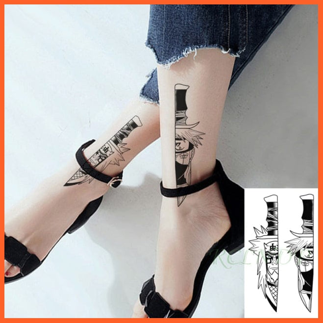 whatagift.com.au Tattoo monochrome Waterproof Temporary Knives Tattoo Sticker