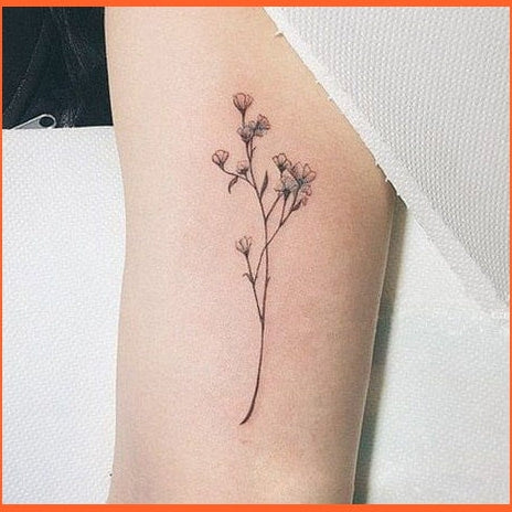 Waterproof Temporary Tattoo Sticker | Flower Tattoo Small Birds Gun Feather Water Transfer Fake Flash Tattoo | whatagift.com.au.