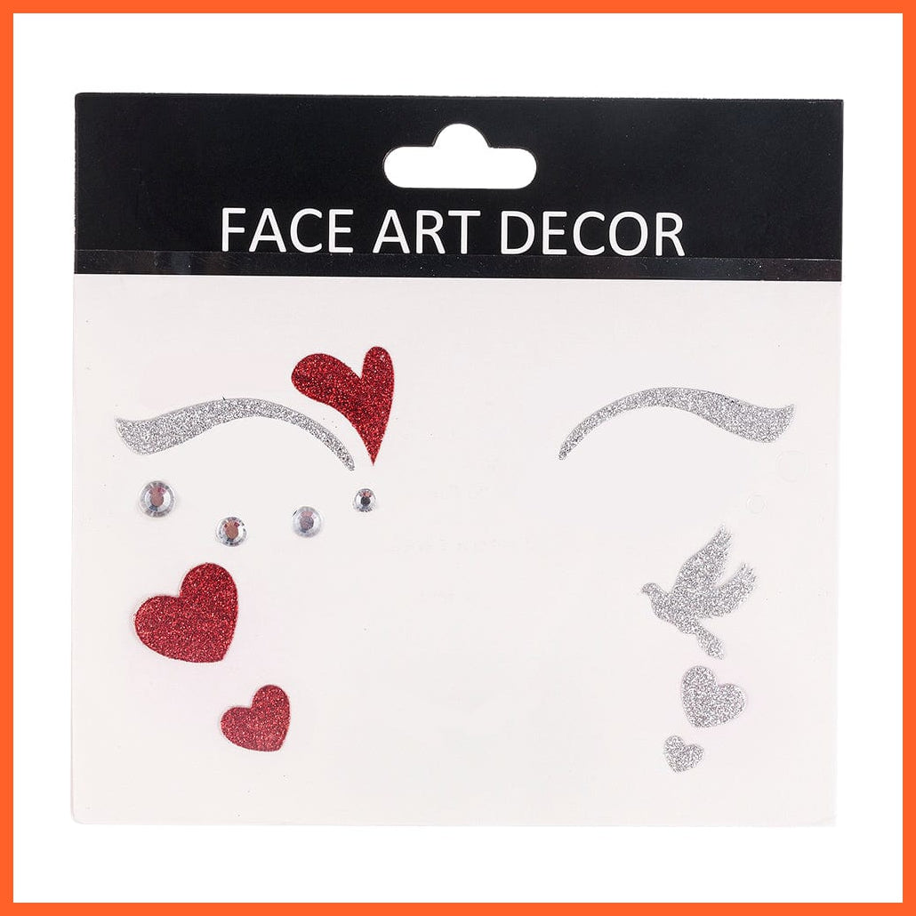 whatagift.com.au Tattoo New Gold Face Temporary Tattoo | Waterproof Blocked Freckles Eye Stickers