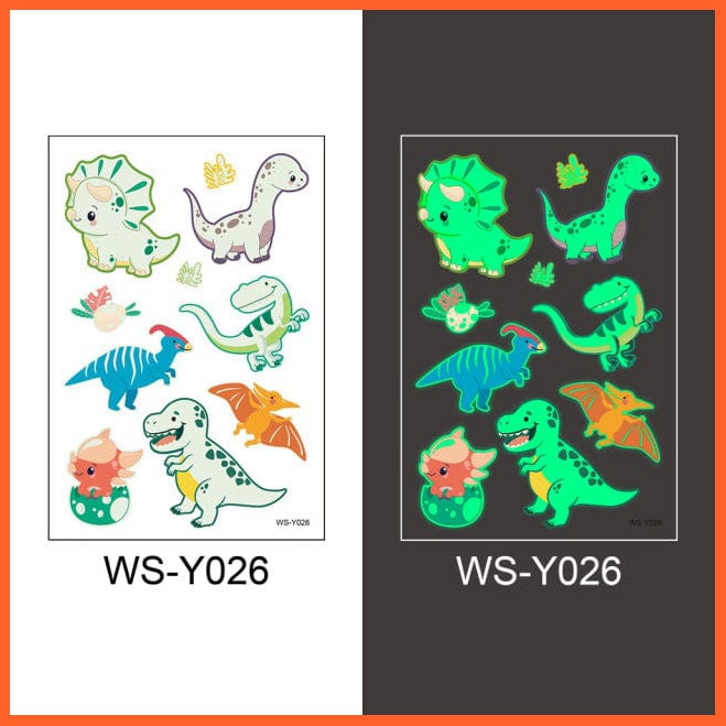 whatagift.com.au Tattoo NO.26 Temporary Tattoo Stickers | Luminous Glowing Stickers for Children