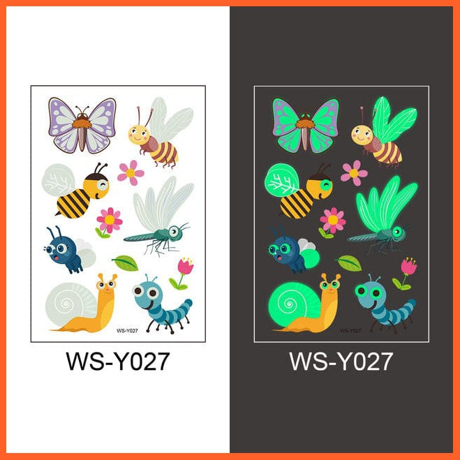 whatagift.com.au Tattoo NO.27 Temporary Tattoo Stickers | Luminous Glowing Stickers for Children