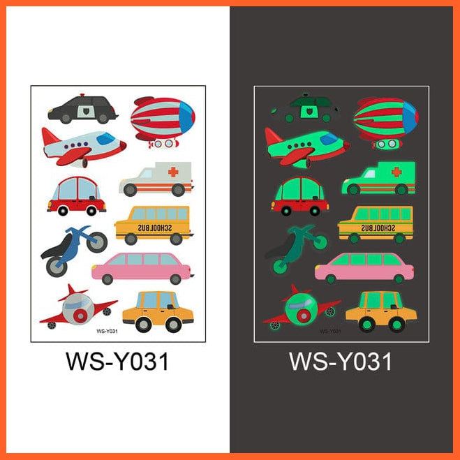 whatagift.com.au Tattoo NO.31 Temporary Tattoo Stickers | Luminous Glowing Stickers for Children