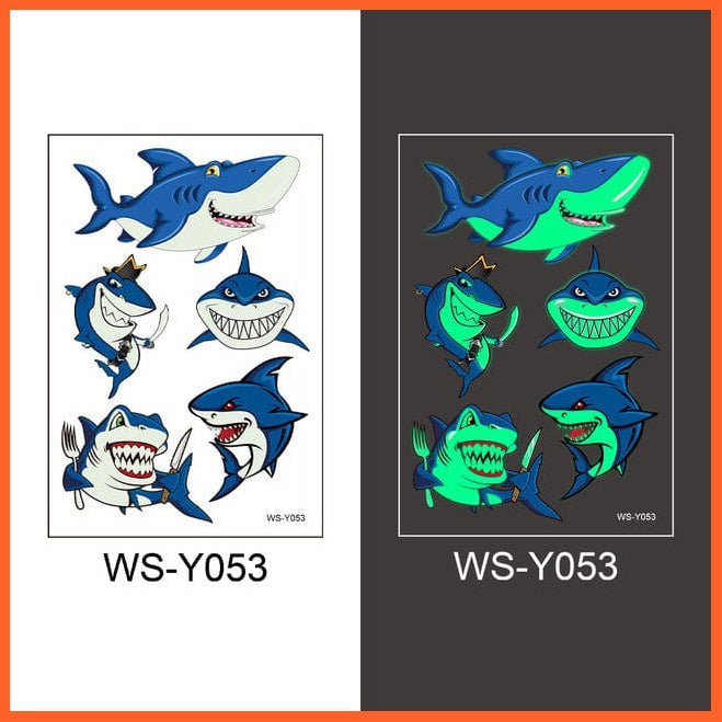 whatagift.com.au Tattoo NO.53 Temporary Tattoo Stickers | Luminous Glowing Stickers for Children