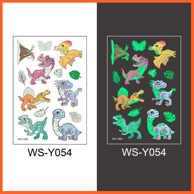 whatagift.com.au Tattoo NO.54 Temporary Tattoo Stickers | Luminous Glowing Stickers for Children