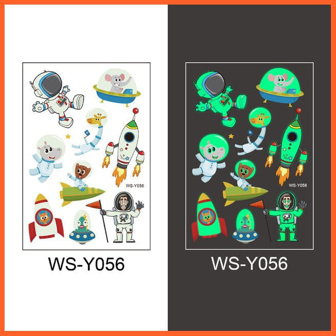 whatagift.com.au Tattoo NO.56 Temporary Tattoo Stickers | Luminous Glowing Stickers for Children