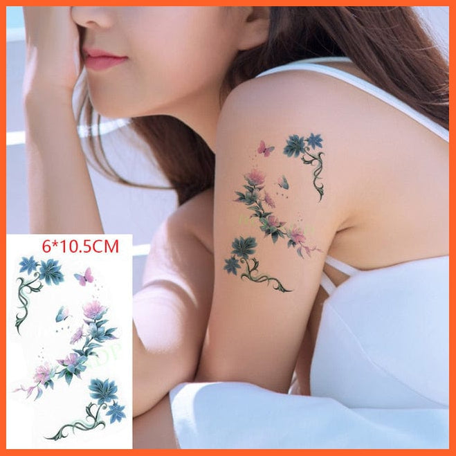 whatagift.com.au Tattoo NUDE Temporary Waterproof Tattoo Sticker | Fly Birds Mermaid Tattoo