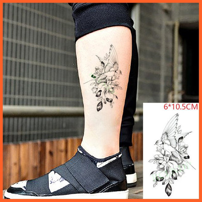 whatagift.com.au Tattoo NUDE Waterproof Cute squirrel fox dog rabbit owl Cat animal tattoo stickers