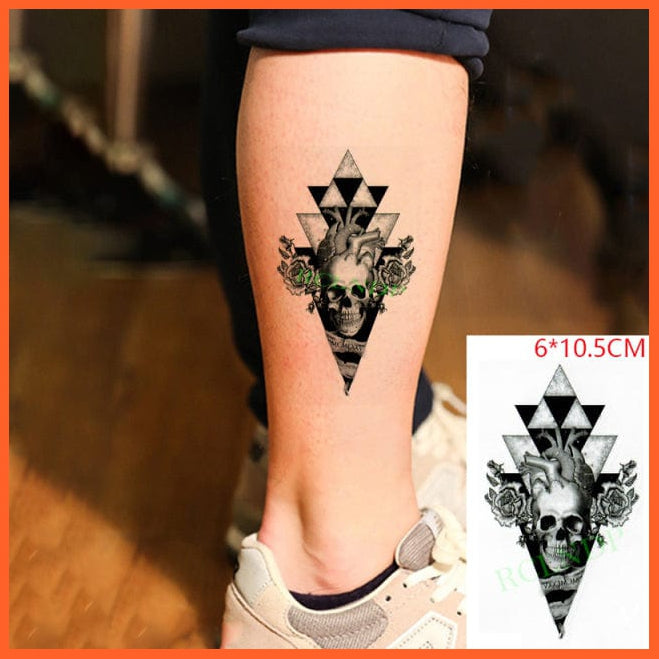 whatagift.com.au Tattoo Olive black Waterproof Cute squirrel fox dog rabbit owl Cat animal tattoo stickers