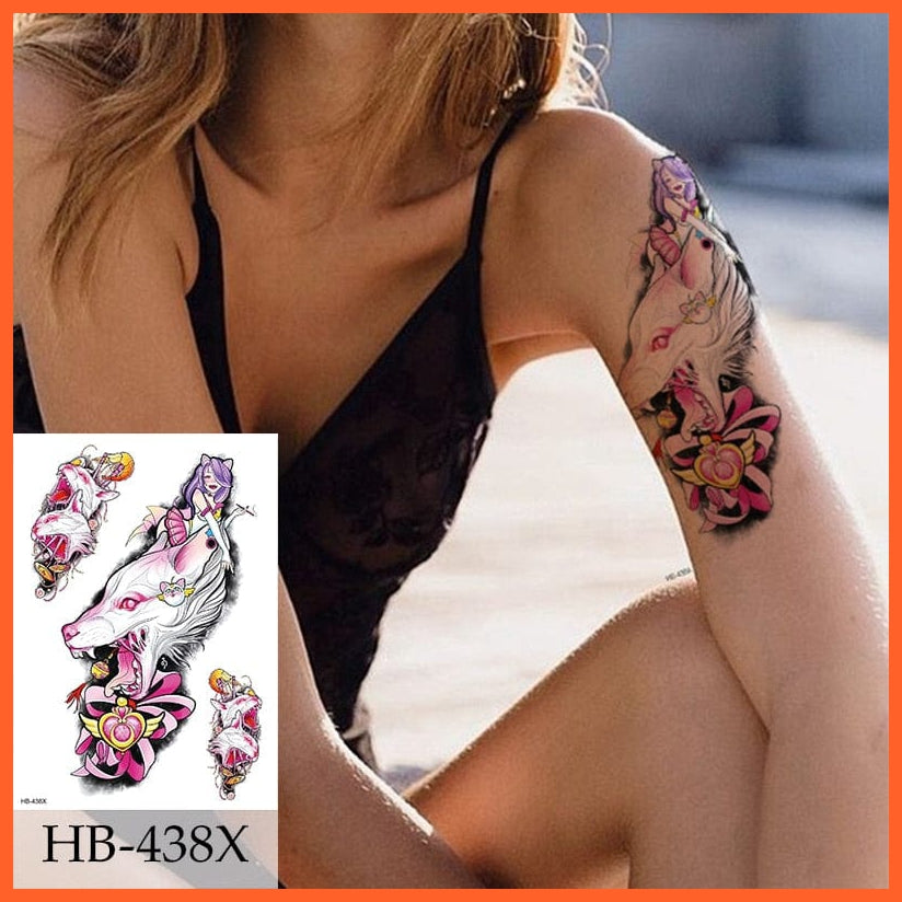 Peony Rose Temporary Tattoo Stickers | Women Body Art Flower Tattoo | whatagift.com.au.