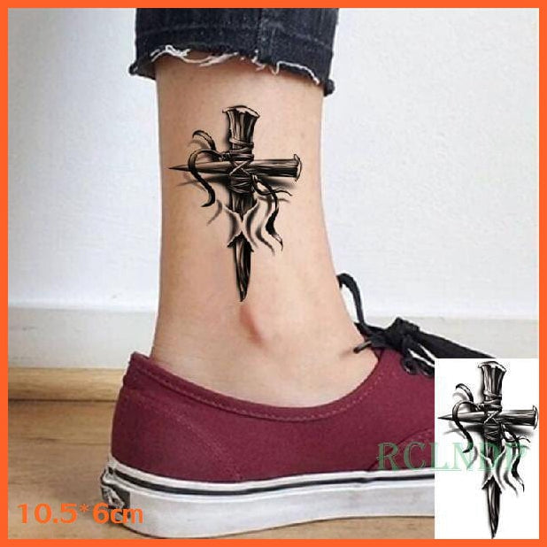 whatagift.com.au Tattoo pink Waterproof Temporary Knives Tattoo Sticker