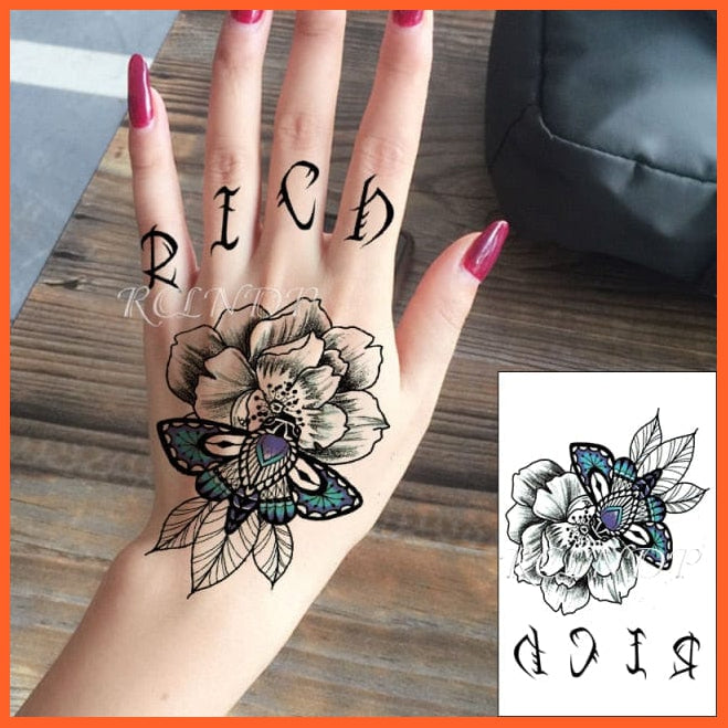 Waterproof Temporary Tattoo Stickers | Eagle Crow Gothic Eye Flash Tattoo Hand Back Arm  Body Art For Women Men | whatagift.com.au.