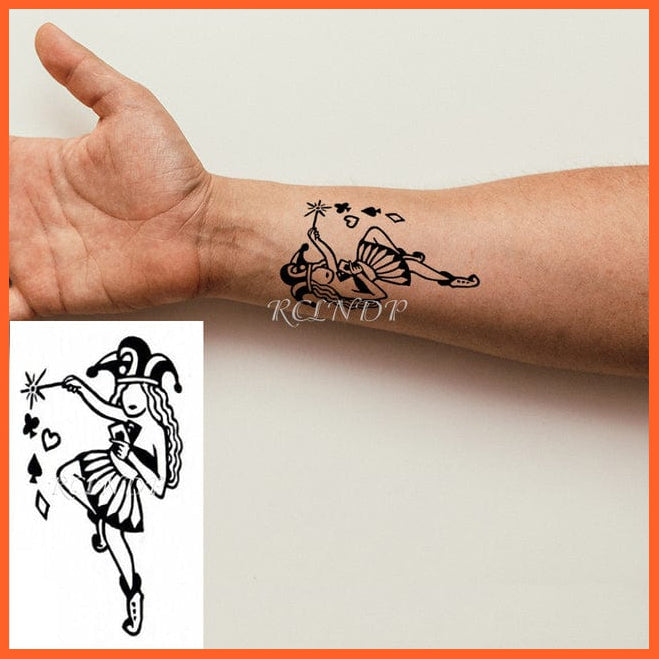 whatagift.com.au Tattoo plum Waterproof Temporary Knives Tattoo Sticker