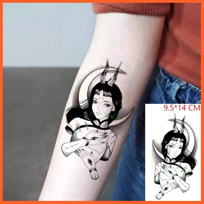 Waterproof Temporary Tattoo Stickers | Eagle Crow Gothic Eye Flash Tattoo Hand Back Arm  Body Art For Women Men | whatagift.com.au.
