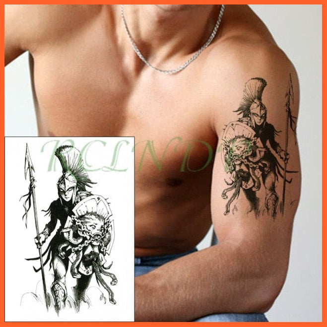 Waterproof Temporary Tattoo Sticker | Stripe Bar Code Streak Line Fake Tattoo | Totem Flash Tattoo For Men Women | whatagift.com.au.