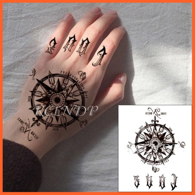 Waterproof Temporary Tattoo Stickers | Eagle Crow Gothic Eye Flash Tattoo Hand Back Arm  Body Art For Women Men | whatagift.com.au.