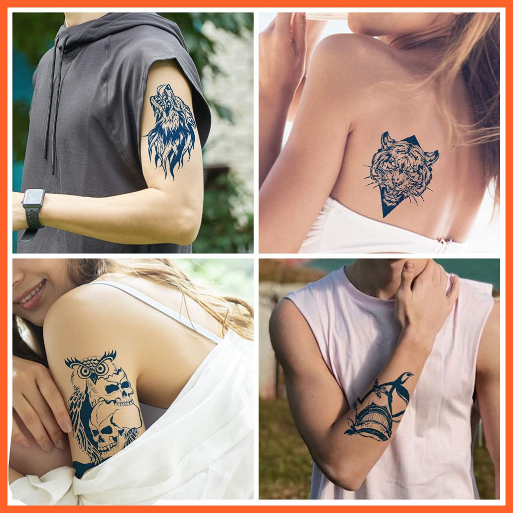 Semi-Permanent Temporary Tattoo Stickers For Men Women | Boys Girls Long-Lasting 1-2 Weeks Waterproof Realistic Body Arrow Tattoo Stickers | whatagift.com.au.