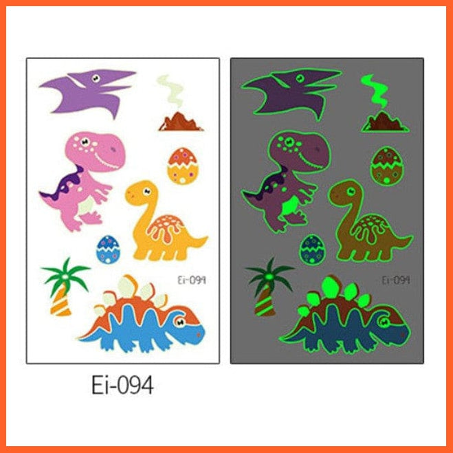 whatagift.com.au Tattoo Temporary Tattoo Stickers | Luminous Glowing Stickers for Children