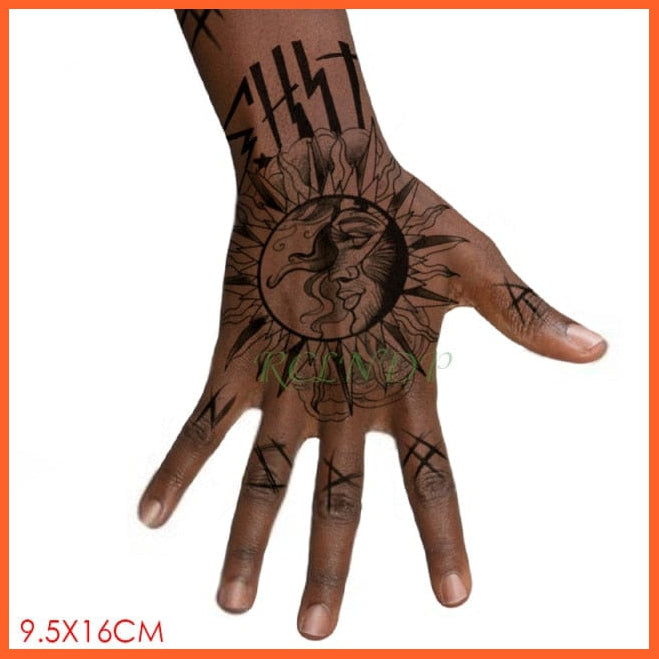 Waterproof Temporary Tattoo Stickers | Eagle Crow Gothic Eye Flash Tattoo Hand Back Arm  Body Art For Women Men | whatagift.com.au.