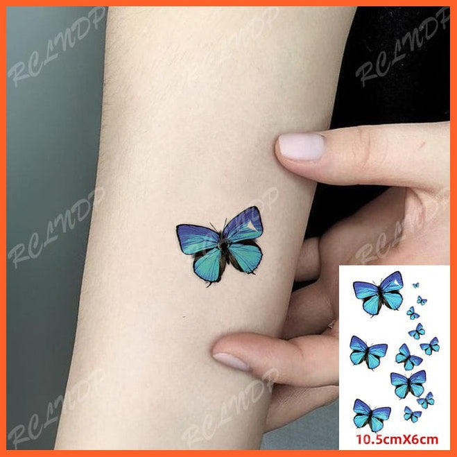 whatagift.com.au Tattoo Waterproof Cute squirrel fox dog rabbit owl Cat animal tattoo stickers