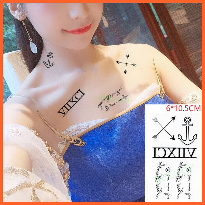 whatagift.com.au Tattoo Waterproof Cute squirrel fox dog rabbit owl Cat animal tattoo stickers