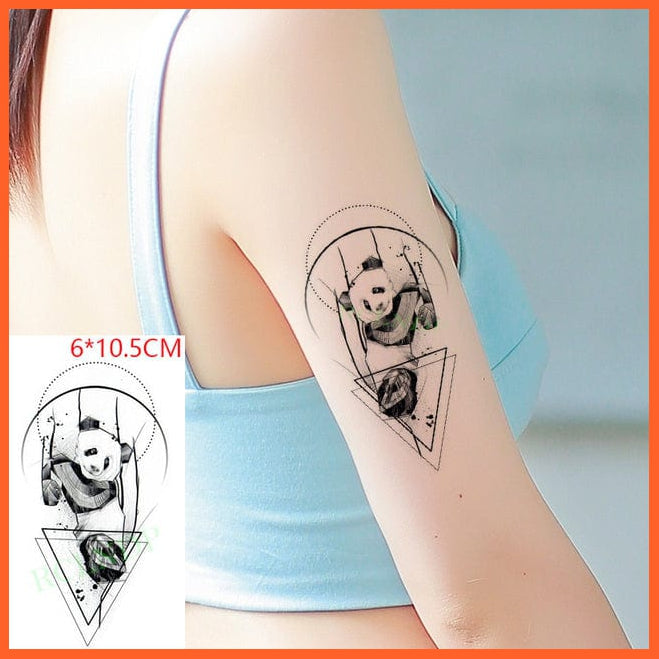 whatagift.com.au Tattoo Waterproof Cute squirrel fox dog rabbit owl Cat animal tattoo stickers