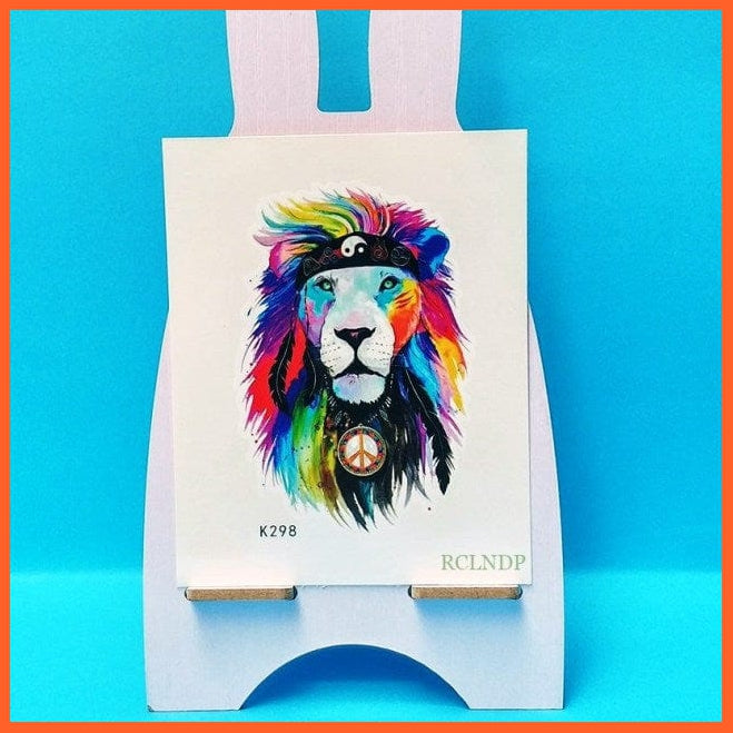 whatagift.com.au Tattoo Waterproof Cute squirrel fox dog rabbit owl Cat animal tattoo stickers