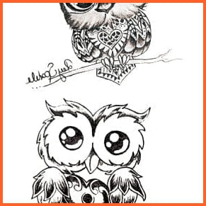 whatagift.com.au Tattoo Waterproof Cute squirrel fox dog rabbit owl Cat animal tattoo stickers