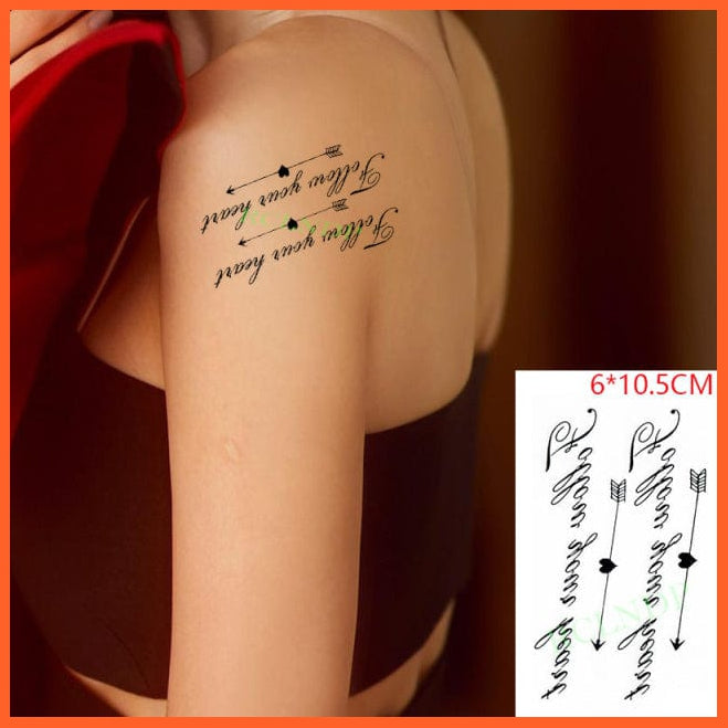 whatagift.com.au Tattoo Waterproof Cute squirrel fox dog rabbit owl Cat animal tattoo stickers