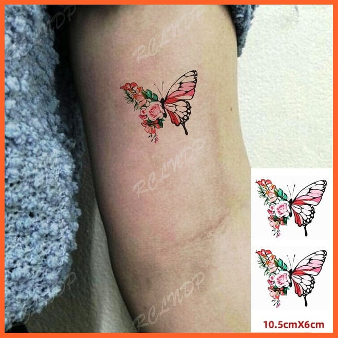 whatagift.com.au Tattoo Waterproof Cute squirrel fox dog rabbit owl Cat animal tattoo stickers