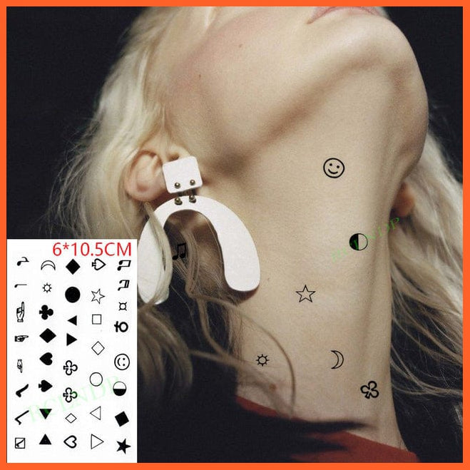whatagift.com.au Tattoo Waterproof Cute squirrel fox dog rabbit owl Cat animal tattoo stickers
