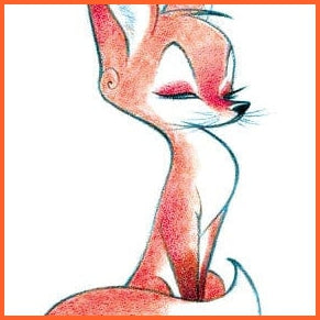 whatagift.com.au Tattoo Waterproof Cute squirrel fox dog rabbit owl Cat animal tattoo stickers
