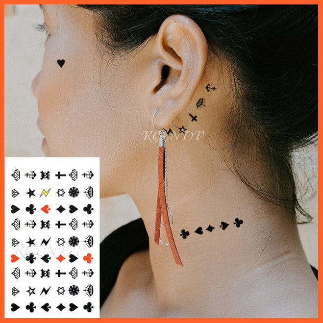 whatagift.com.au Tattoo Waterproof Temporary Knives Tattoo Sticker