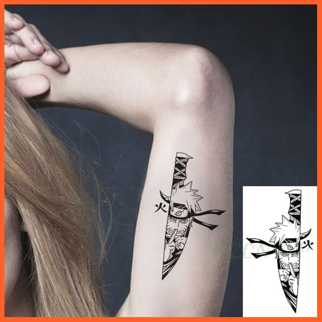 whatagift.com.au Tattoo Waterproof Temporary Knives Tattoo Sticker