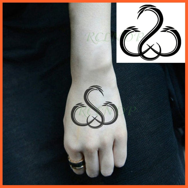 whatagift.com.au Tattoo Waterproof Temporary Knives Tattoo Sticker