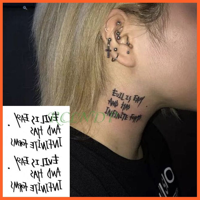 whatagift.com.au Tattoo Waterproof Temporary Knives Tattoo Sticker
