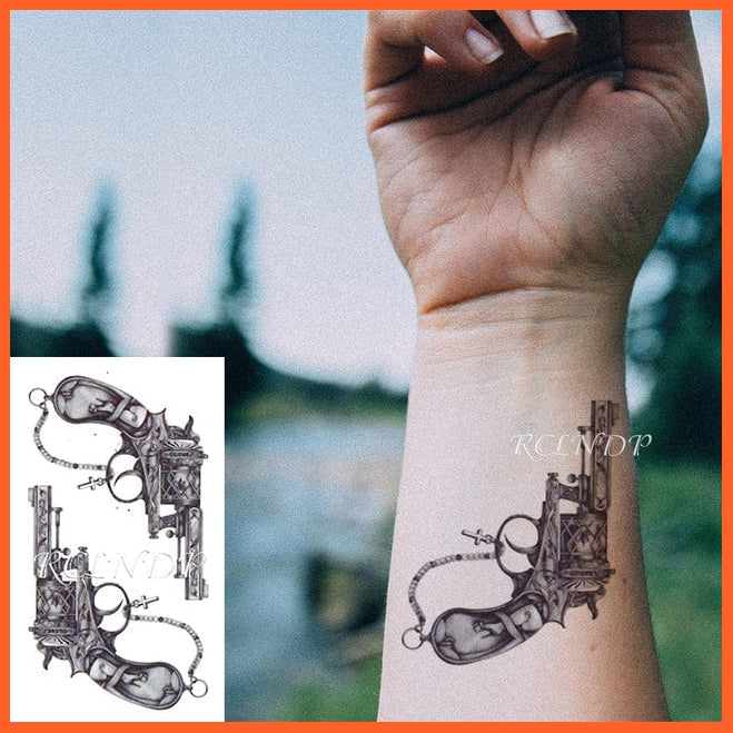 whatagift.com.au Tattoo Waterproof Temporary Knives Tattoo Sticker