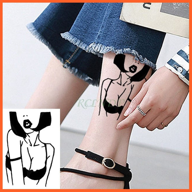 whatagift.com.au Tattoo Waterproof Temporary Knives Tattoo Sticker