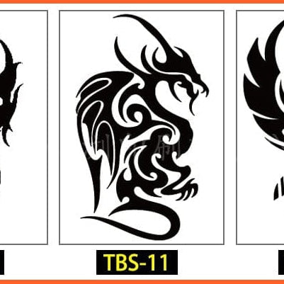 Waterproof Temporary Tattoo | Mens Fire Eagle Lotus Mandala Eye Flame Body Art Stickers | whatagift.com.au.