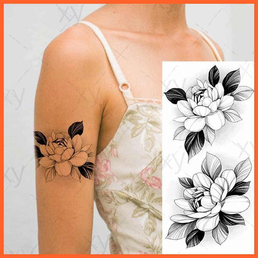 Waterproof Temporary Tattoo Sticker | 3D Butterfly Fake Tattoo | Flash Snake Feather Tattoo Body Art Rose For Girl Women Men | whatagift.com.au.