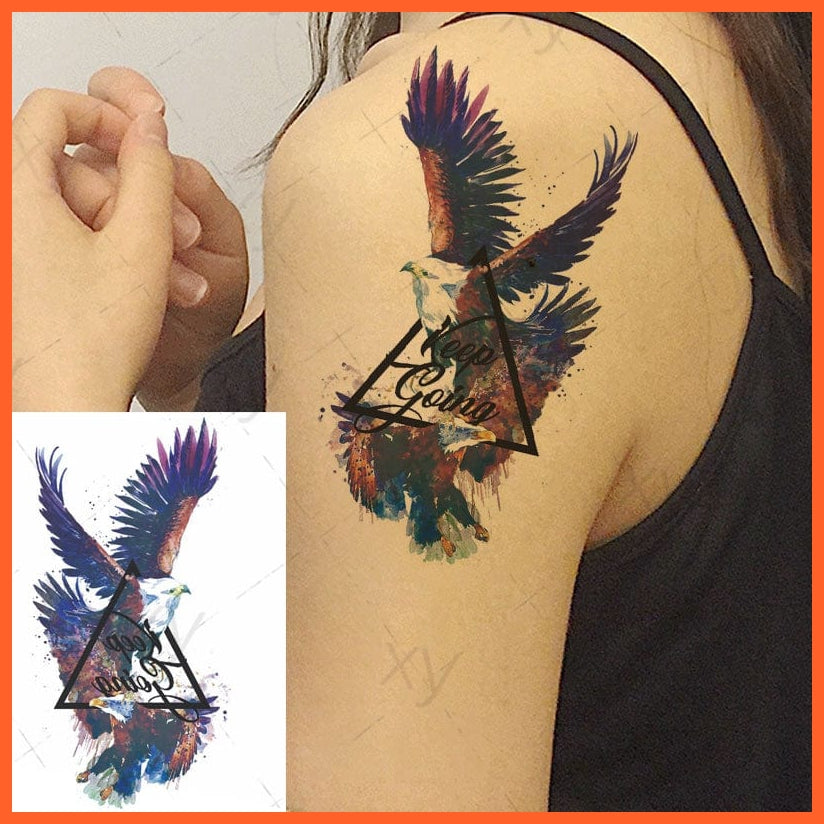 Waterproof Temporary Tattoo Sticker | 3D Butterfly Fake Tattoo | Flash Snake Feather Tattoo Body Art Rose For Girl Women Men | whatagift.com.au.