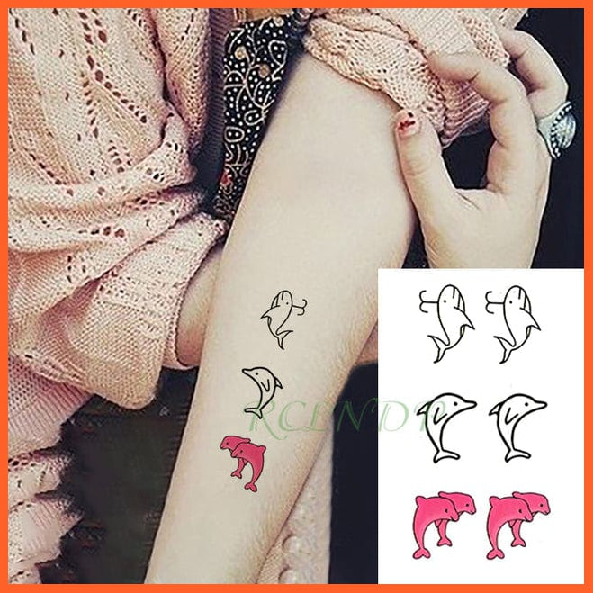 whatagift.com.au Tattoo Waterproof Temporary Tattoo Sticker black machine gun