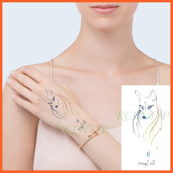 whatagift.com.au Tattoo Waterproof Temporary Tattoo Sticker black machine gun tatto flash tatoo fake tattoos for men women