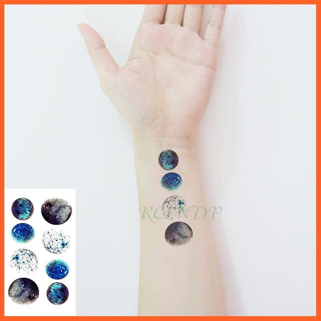 whatagift.com.au Tattoo Waterproof Temporary Tattoo Sticker black machine gun tatto flash tatoo fake tattoos for men women